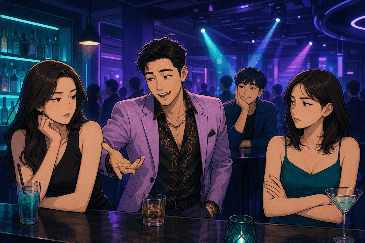 나이트클럽에서 가명 ‘수준’으로 소개하다 외면당한 준수, 뒤에서 지켜보는 호일.